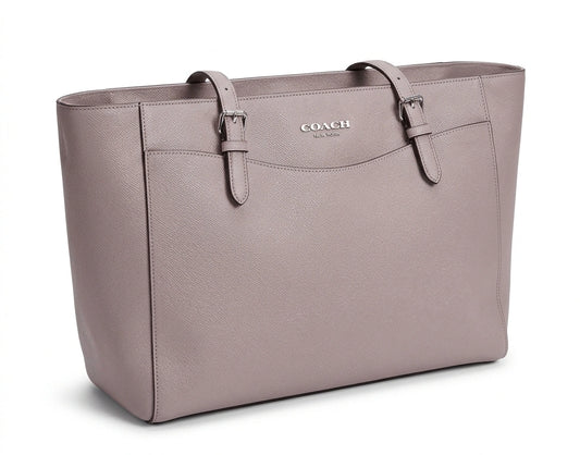 Coach Cary Leather Tote Bag - Dusty Lilac