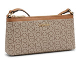 Calvin Klein CK Monogram Crossbody Bag - Monogram Tan