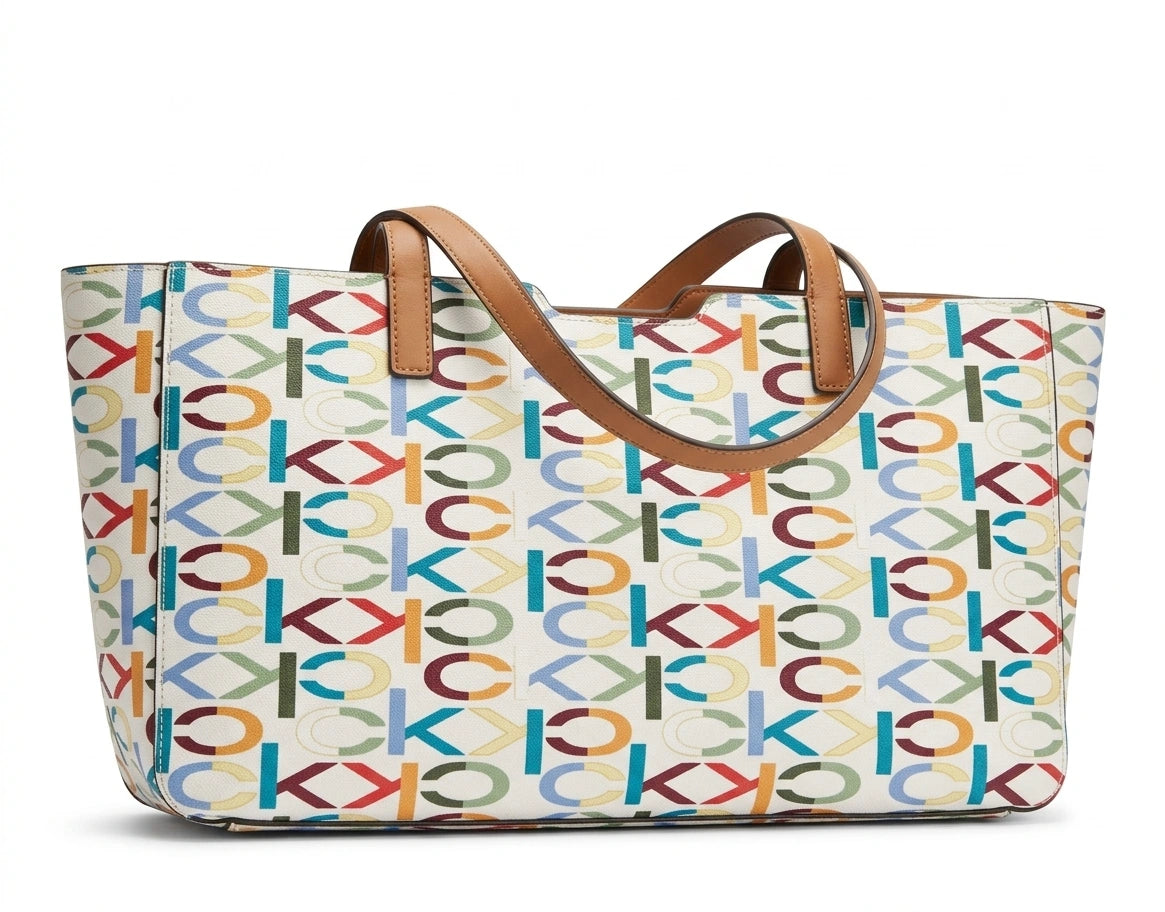 Calvin Klein CK Logo Print Tote Bag - Multi