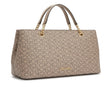 Calvin Klein Monogram Chain Detail Tote Bag - Taupe