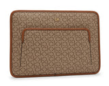 Calvin Klein Monogram Laptop Sleeve with Front Pocket - Monogram Brown