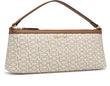 Calvin Klein CK Monogram Small Shoulder Bag - Beige/Brown