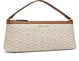 Calvin Klein CK Monogram Small Shoulder Bag - Beige/Brown