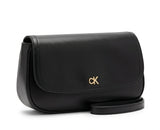 Calvin Klein Women Minimal Flap Crossbody Bag - Black
