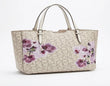 Calvin Klein CK Monogram Floral Printed Tote Bag - Ecru Multi