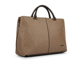 Calvin Klein Monogram Printed Tote Bag - Beige