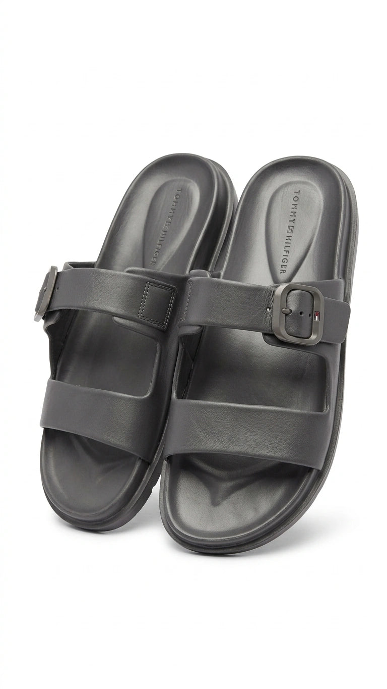 Tommy Hilfiger Men's Two-Strap Adjustable Sandals - Anthracite