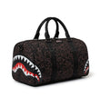 Sprayground BAPE Shark Head Camo Duffle Bag - Brown Multi