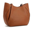Guess Women's Pleated Slouchy Tote Bag - Cognac