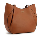 Guess Women's Pleated Slouchy Tote Bag - Cognac