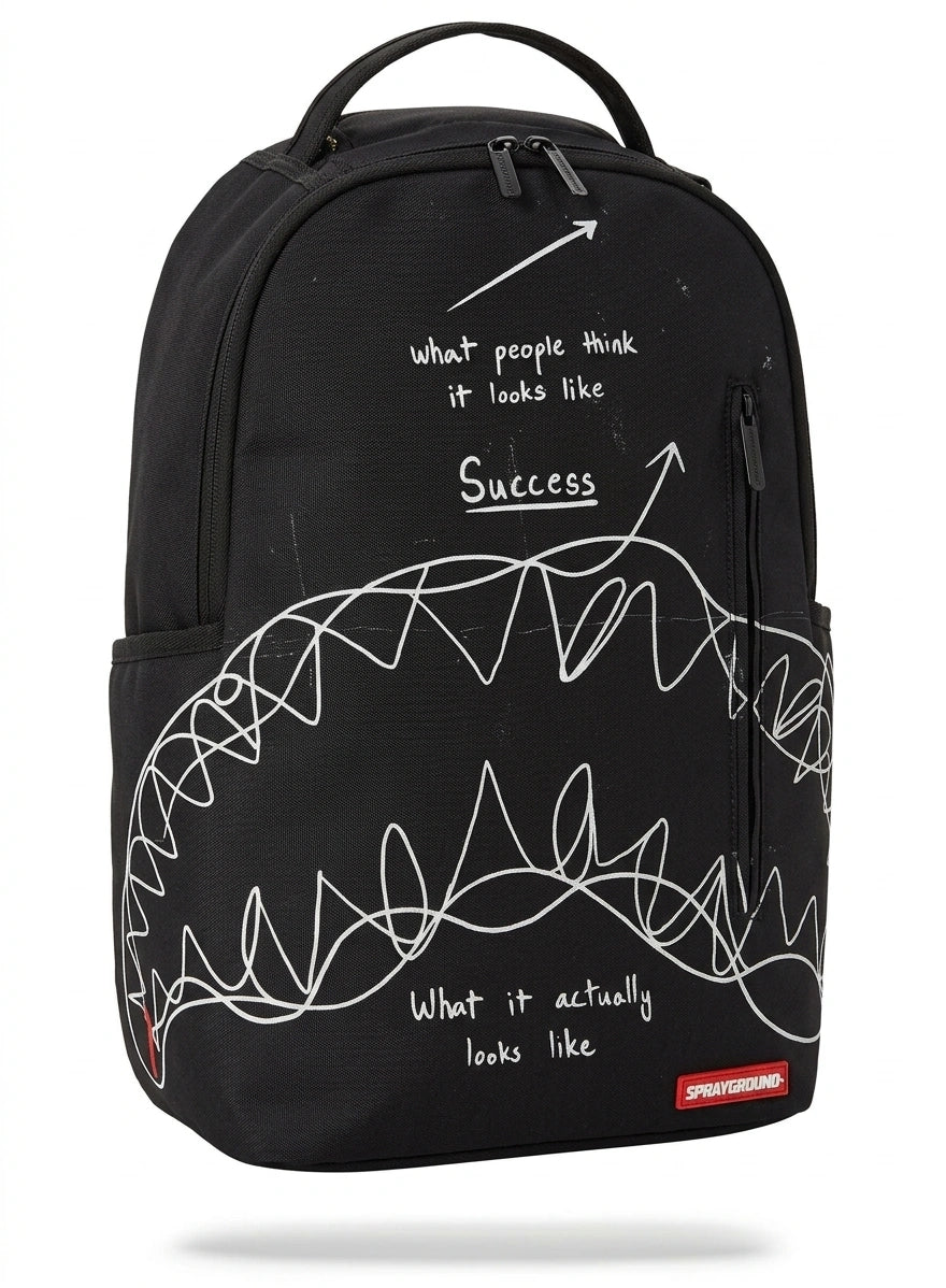 Sprayground The Success Is A Journey Backpack - Black