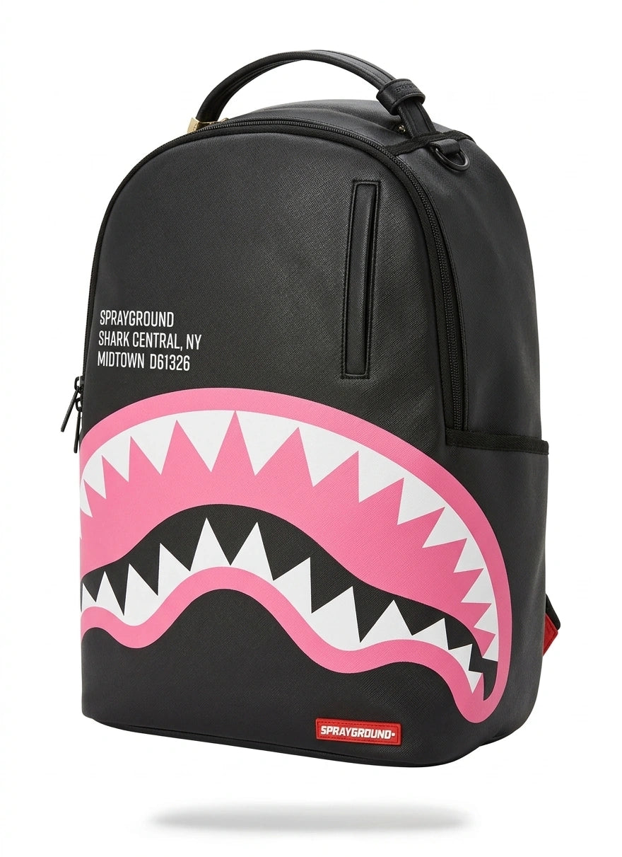 SPRAYGROUND Shark Central Backpack - Black/Pink