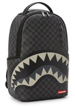 SPRAYGROUND Shark Mouth Checkered Backpack - Black Grey