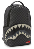 SPRAYGROUND Shark Mouth Checkered Backpack - Black Grey