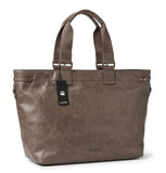 G-STAR Unisex Faux Leather Tote Bag - Mink Brown