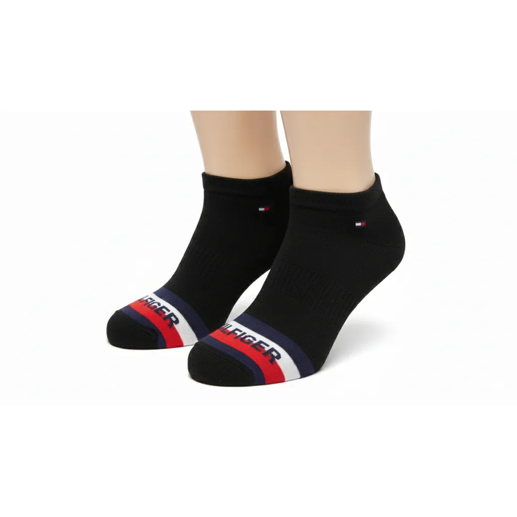 Tommy Premium Sport Low-Cut Socks for Everyday Comfort - Black- Pack of 3