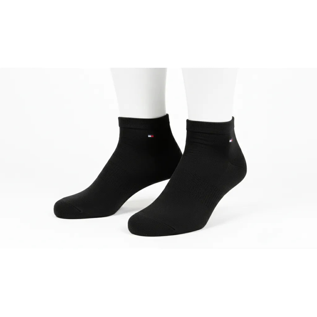 Tommy Classic Black Low-Cut Sport Socks for Daily Comfort and Flexible Fit - Pack of 3