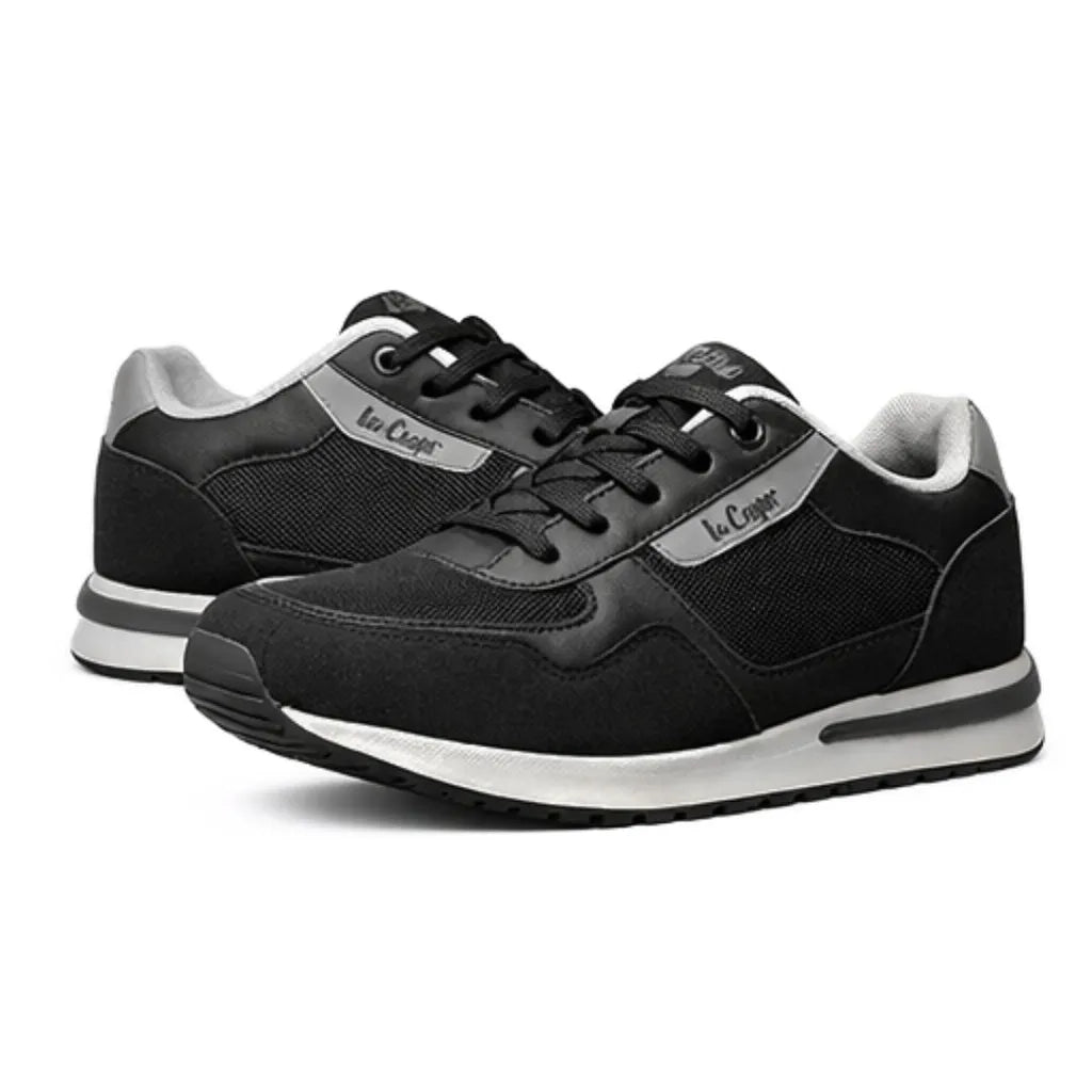Lee Cooper Retro Lace-Up Men’s Sneakers 0264CI - Black