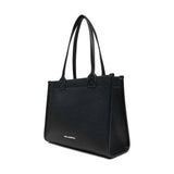 K/Skuare Tote Bag in Grained Faux Leather - Black