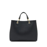 Medium Grainy Leather Handbag - Black