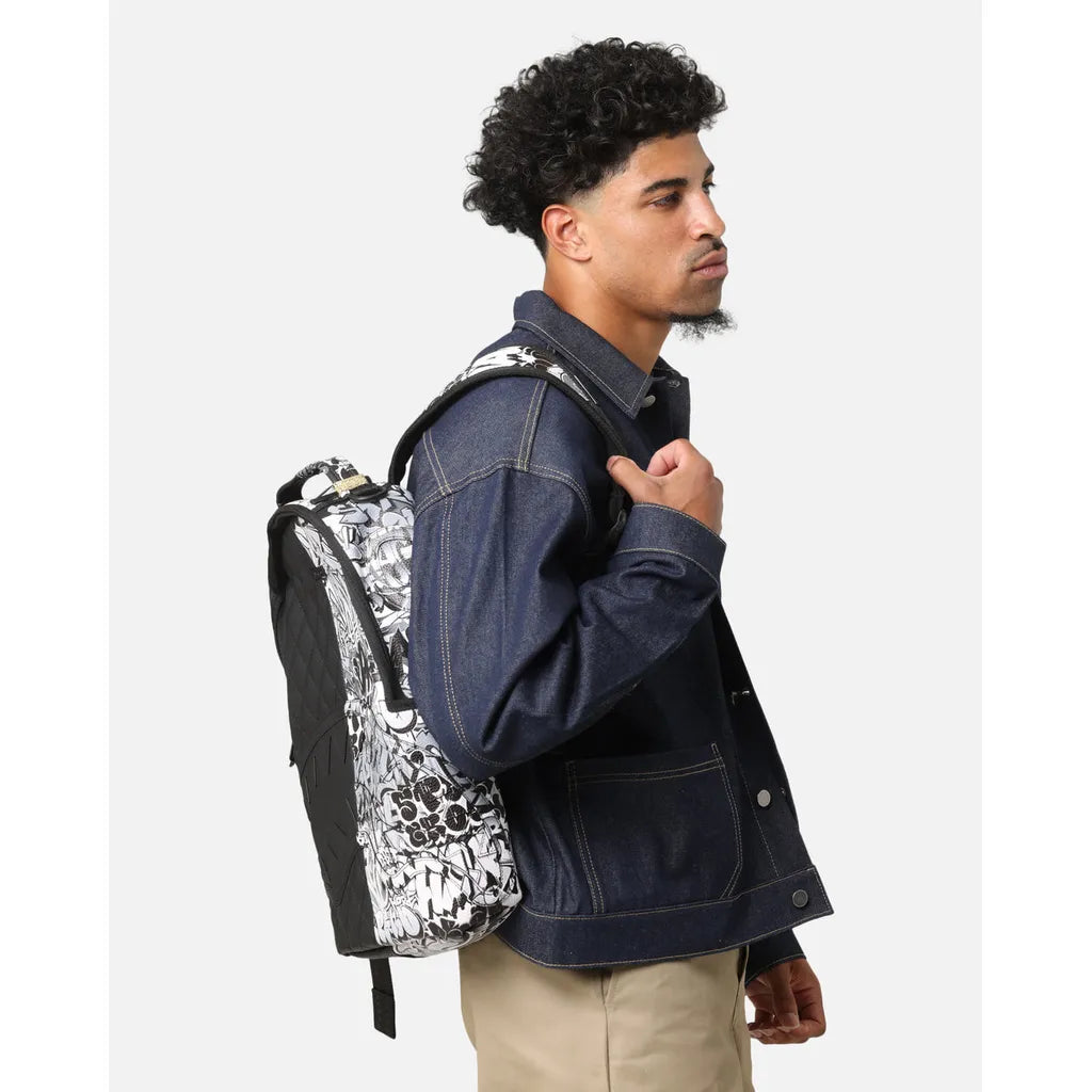 Sprayground Half Graff Quilted Backpack