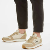 Calvin Klein Jeans Runner Sock Laceup Trainer - Beige