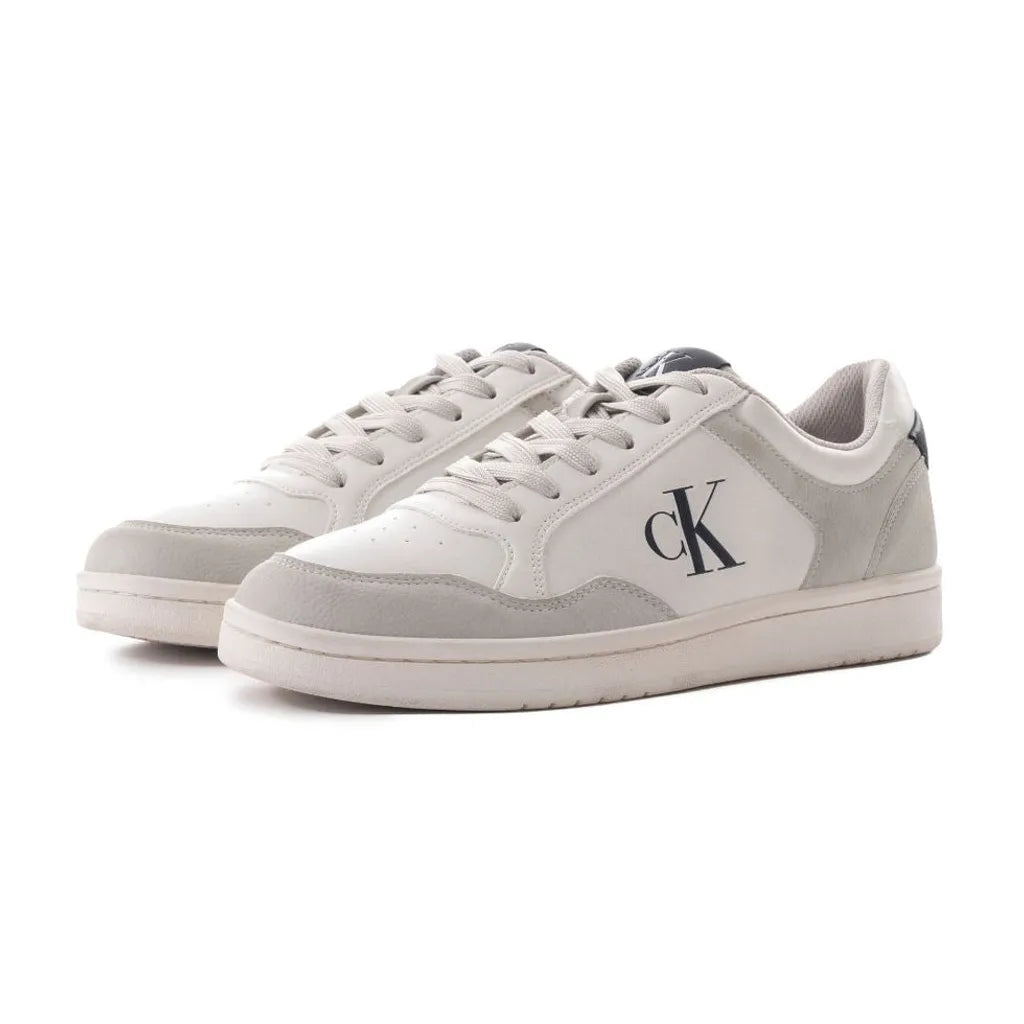 Calvin Klein Jeans Laspan Classic White Lace-Up Sneakers