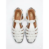 Optic White Woven Sandals