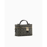 Emporio Armani Washbag with All-Over Monogram Print