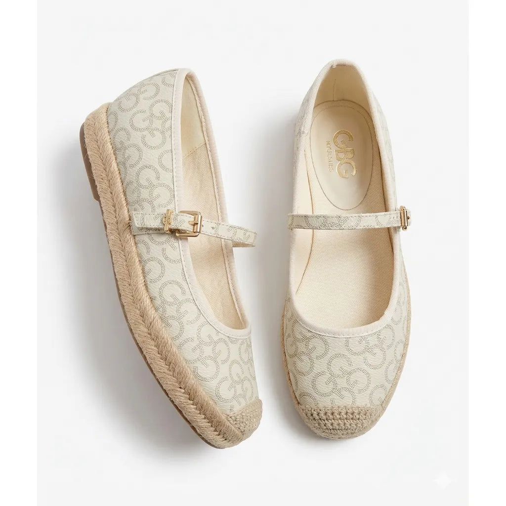 Guess Mary-Jane Monogram Espadrilles