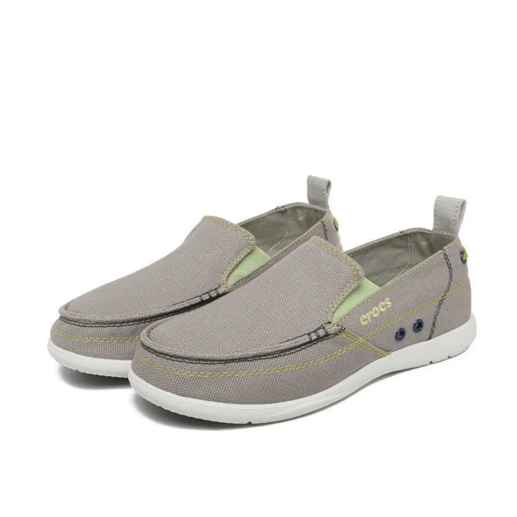 Crocs Walu Men Loafers - Grey / Neon Green