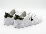 Calvin Klein Jeans Women's CK Logo Low-Top Sneakers - White