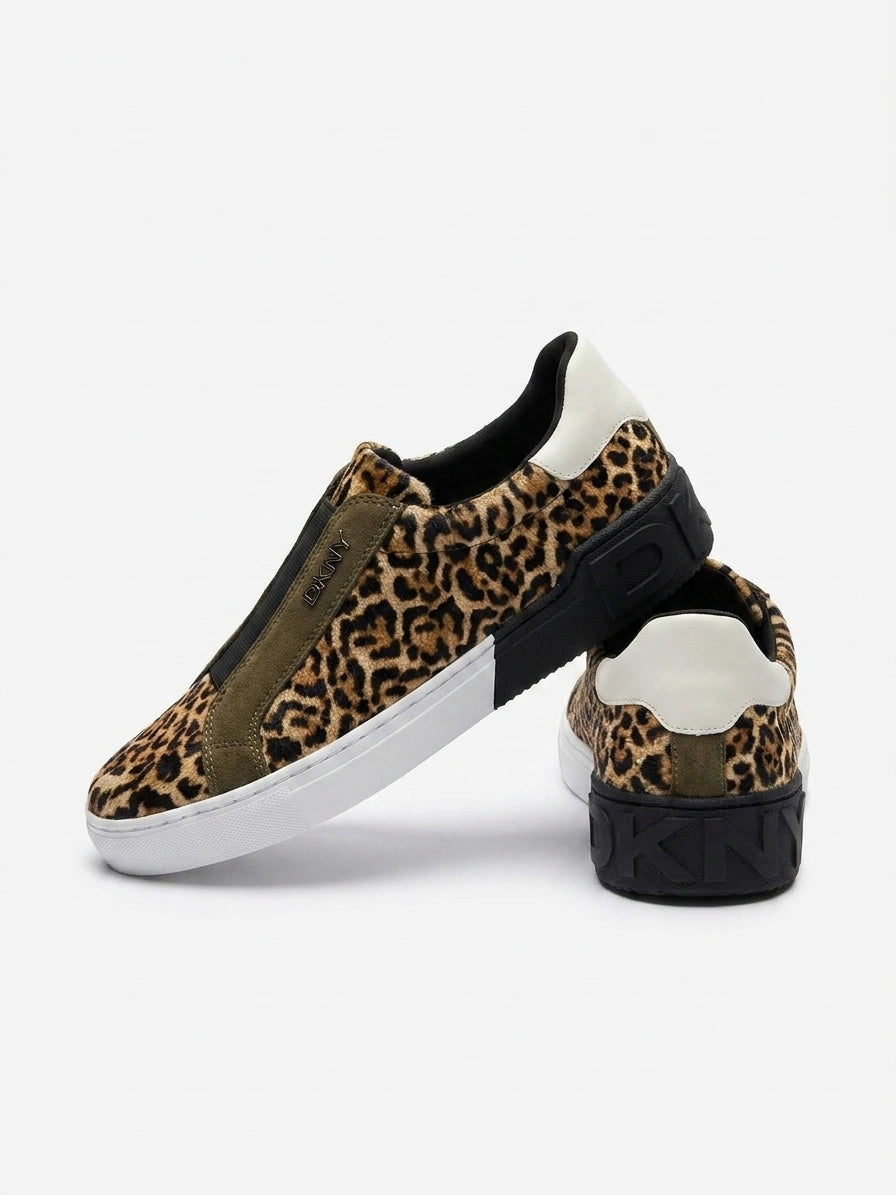 DKNY Women's Leopard Print Slip-On Sneakers - Leopard Print