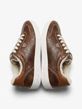 Scotty Distressed Leather and Sherpa Sneaker