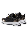 DKNY Women's Textured Panel Chunky Sneakers - Black Gold