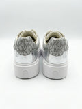 Michael Kors Girls Charm Platform Sneakers - White/Silver