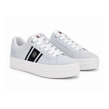 Tommy Hilfiger Women's Essential Monogram Stripe Low-Top Sneakers - Light Blue