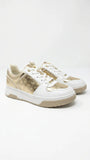 Michael Kors MK Logo Low-Top Sneakers - White Gold