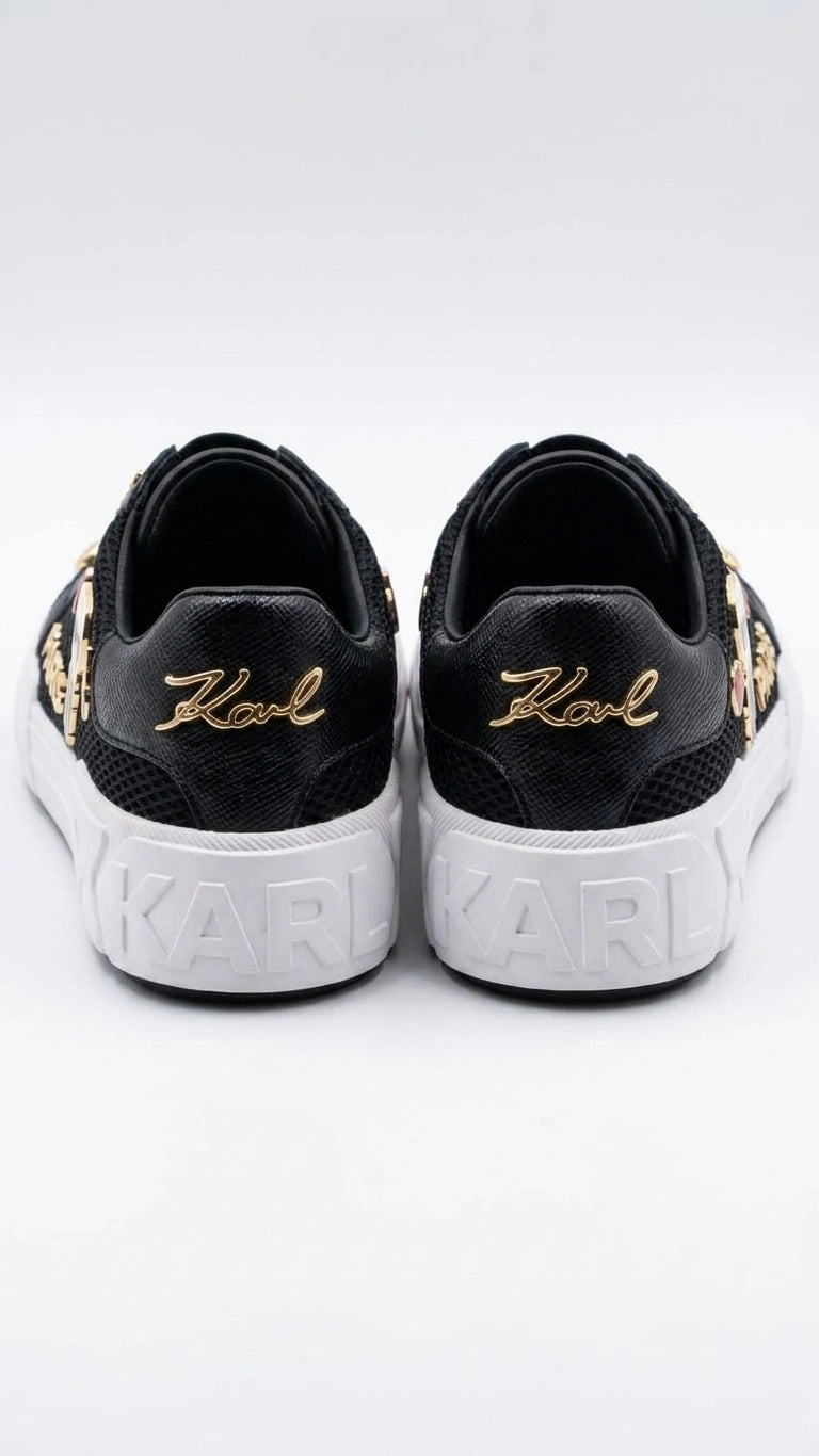 Karl Lagerfeld Women Choupette AppliquÃ© Slip-On Sneakers - Black