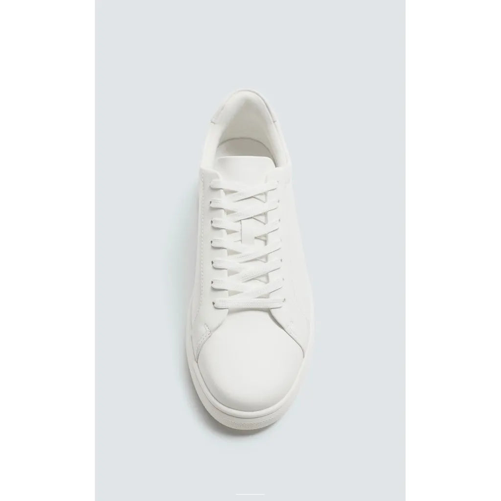Zara Monochrome Chunky Trainers - White