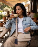 Tommy Hilfiger TH Monogram Flap Camera Bag - Beige