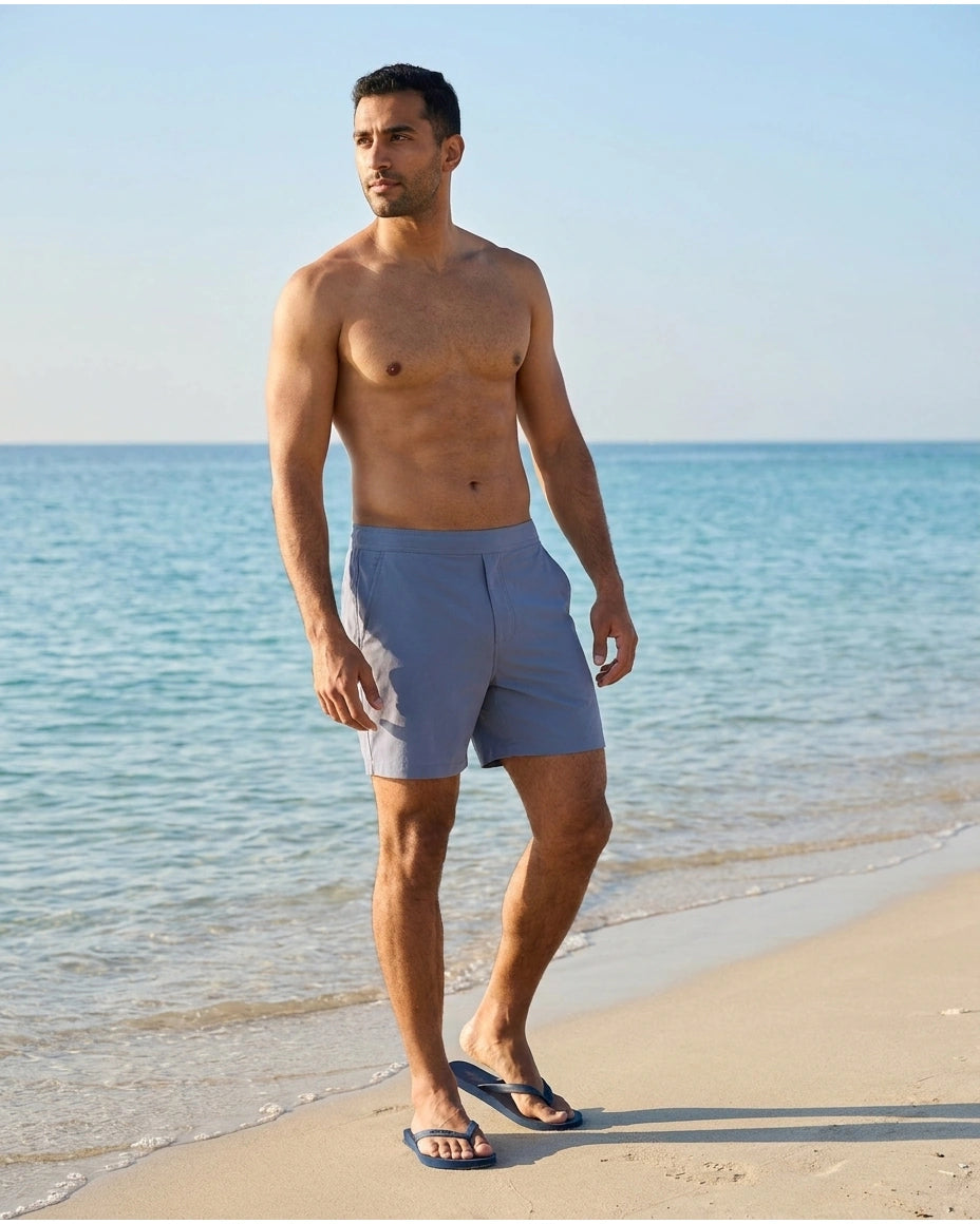 ALLSAINTS Men's Kore Shorts - Dusty Blue