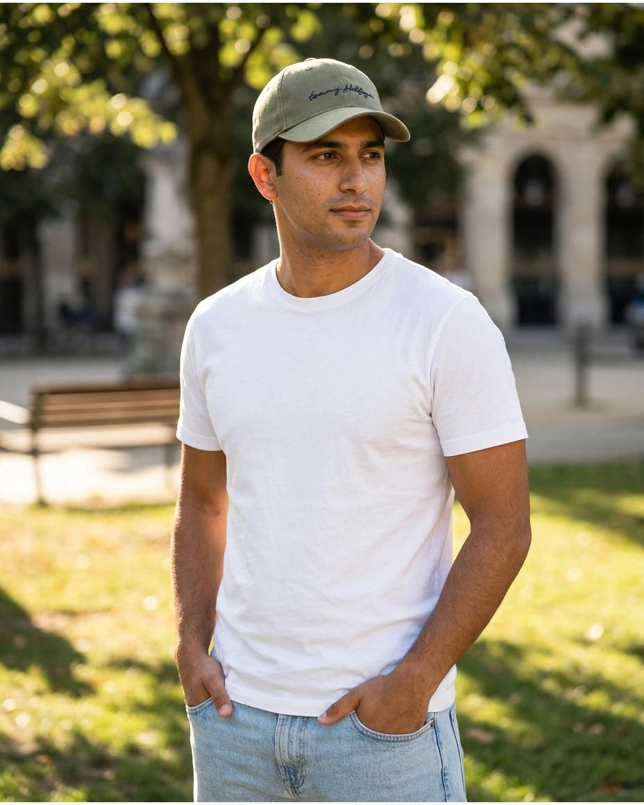 Tommy Hilfiger Script Logo Cap - Olive