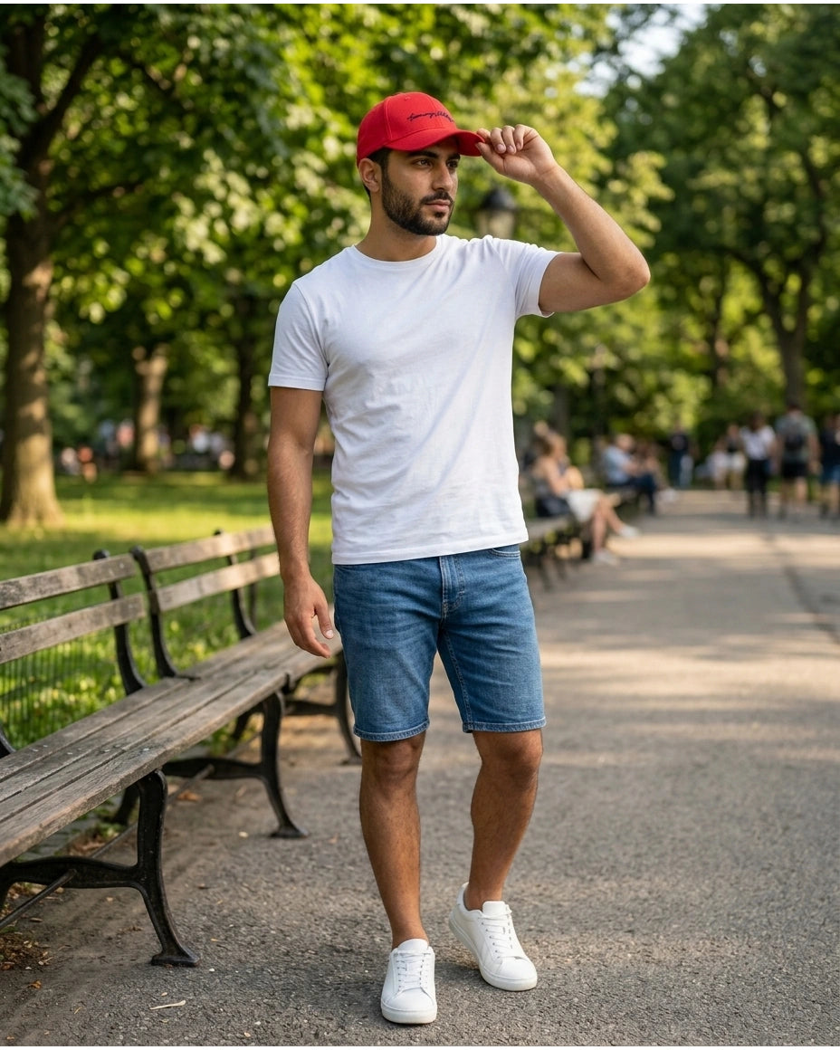Tommy Hilfiger Script Logo Baseball Cap - Red