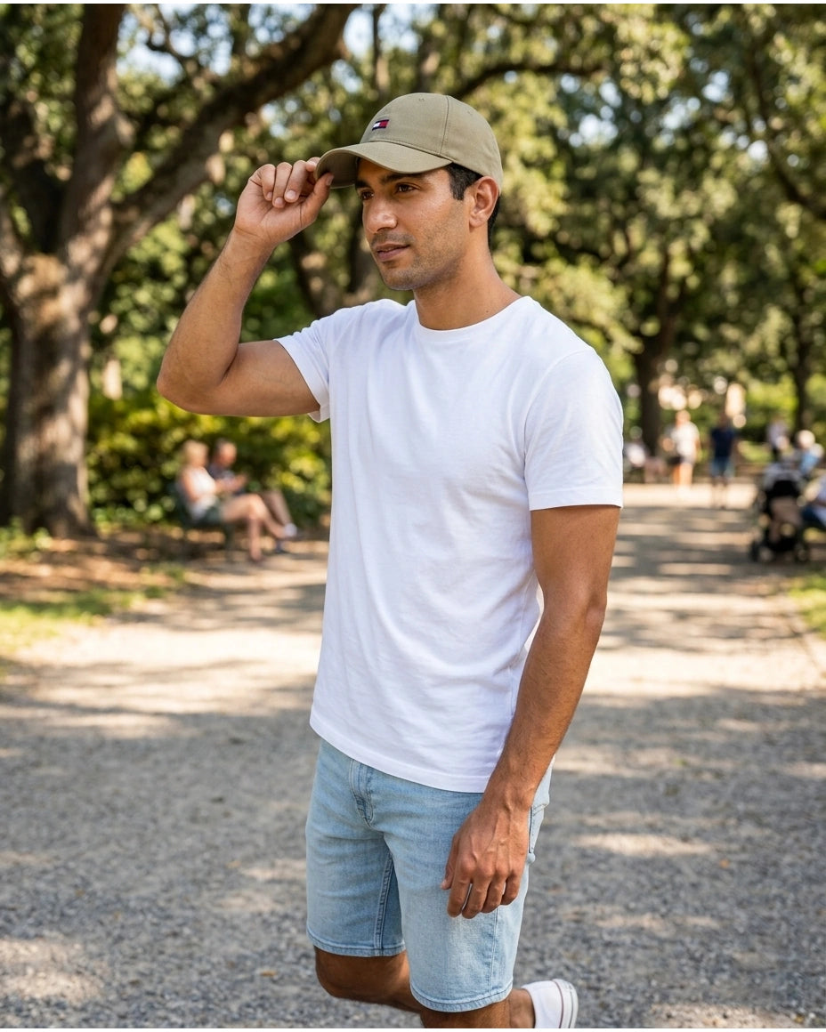 Tommy Hilfiger Essential Flag Logo Cap - Khaki