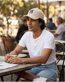 Tommy Hilfiger Men's H-Logo Cotton Baseball Cap - Stone