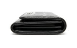 Guess Women Embossed Logo Patent Flap Wallet - Black