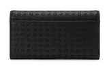 Guess Women's Monogram Embossed Flap Wallet - Dark Grey