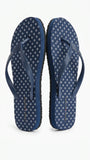 Tommy Hilfiger Women's Polka Dot Flip Flops - Navy Blue