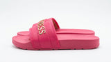GUESS Women's Logo Detail Pool Slides - Fuchsia